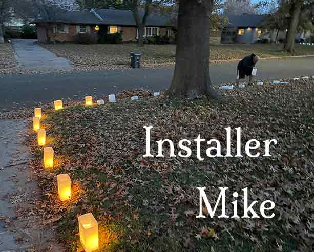 luminary installation